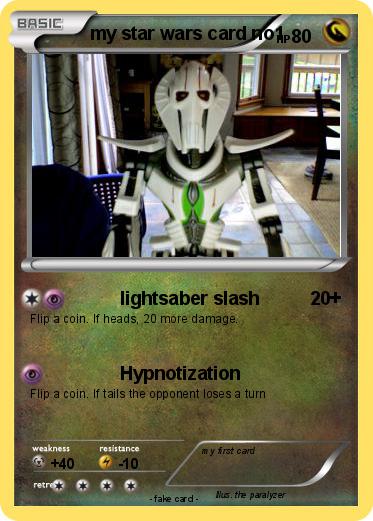 Pokemon my star wars card no1