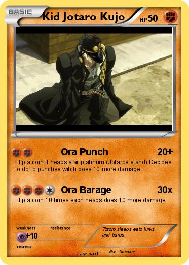 Pokemon Kid Jotaro Kujo