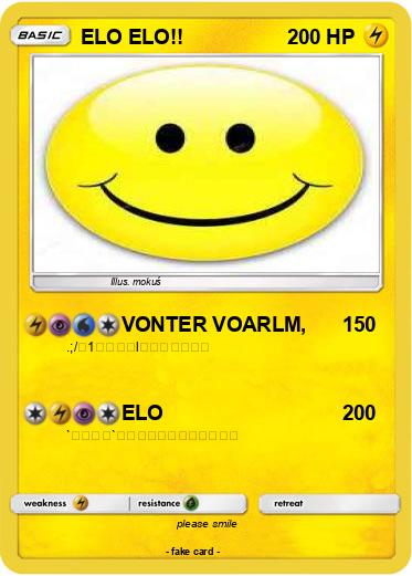 Pokemon ELO ELO!!