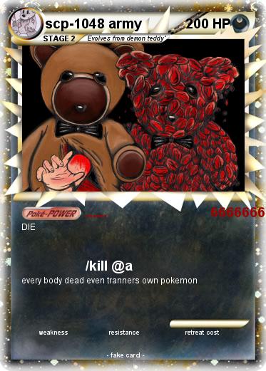Pokemon scp-1048 army