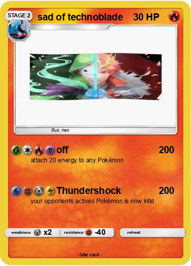 Pokemon sad of technoblade