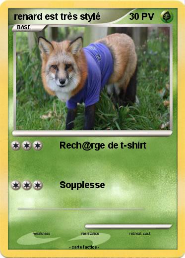 Pokemon renard est très stylé