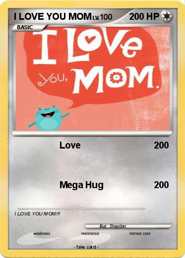 Pokemon I LOVE YOU MOM