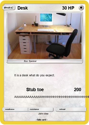 Pokemon Desk