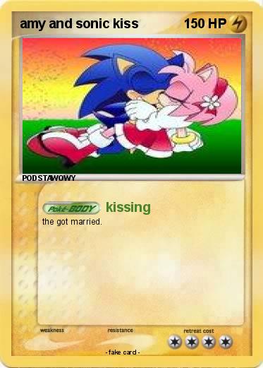 Pokemon amy and sonic kiss