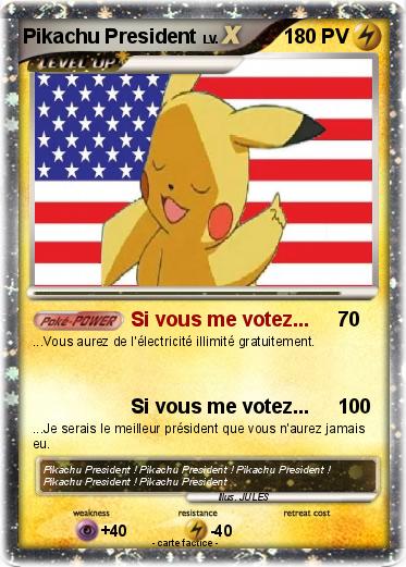 Pokemon Pikachu President