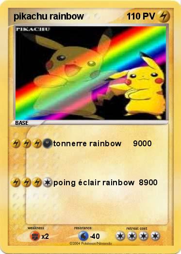 Pokemon pikachu rainbow