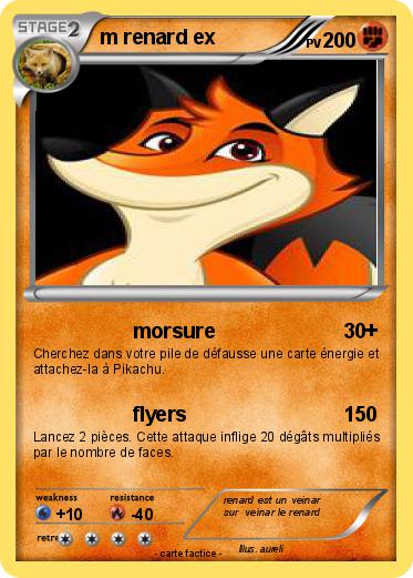 Pokemon m renard ex