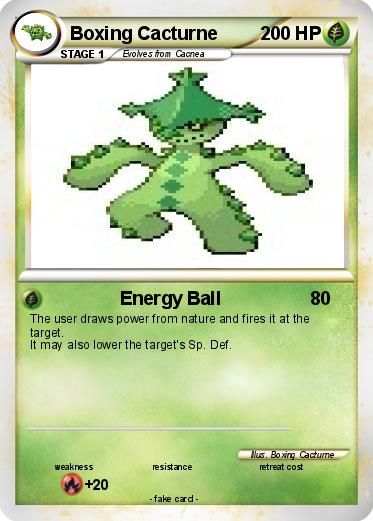 Pokemon Boxing Cacturne
