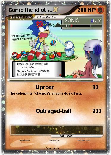 Pokemon Sonic the idiot