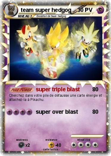 Pokemon team super hedgog