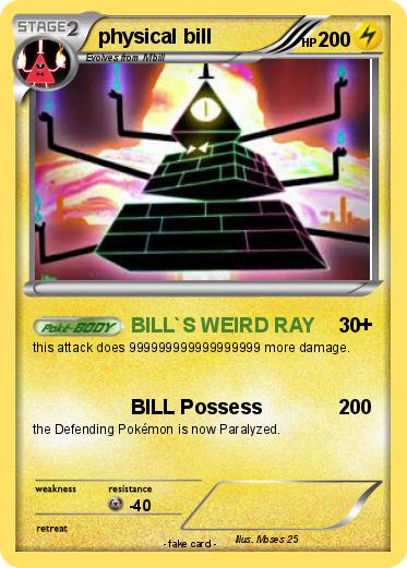 Pokemon physical bill