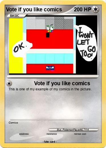Pokemon Vote if you like comics