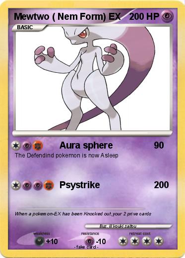 Pokemon Mewtwo ( Nem Form) EX