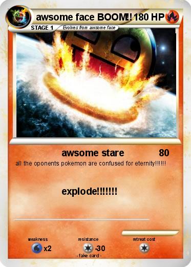 Pokemon awsome face BOOM!!