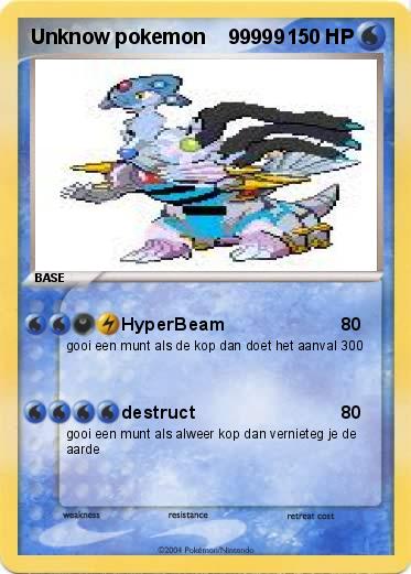 Pokemon Unknow pokemon    99999