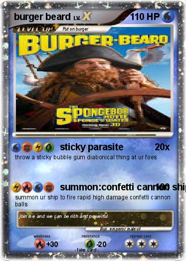 Pokemon burger beard