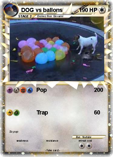 Pokemon DOG vs ballons