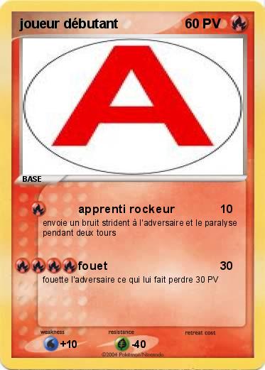 Pokemon joueur débutant