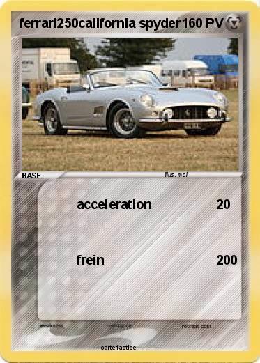 Pokemon ferrari250california spyder