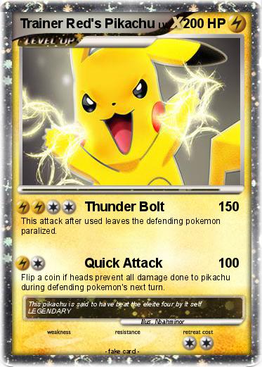Pokemon Trainer Red's Pikachu