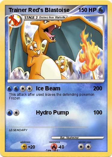 Pokemon Trainer Red's Blastoise