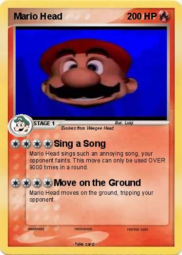 Pokemon Mario Head