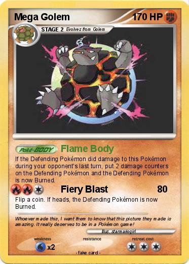 Pokemon Mega Golem