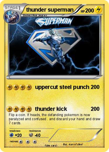 Pokemon thunder superman