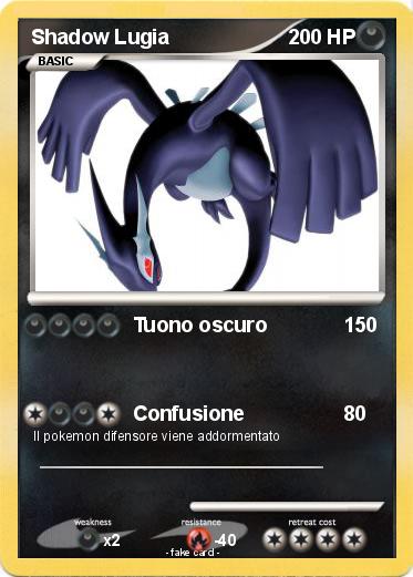 Pokemon Shadow Lugia