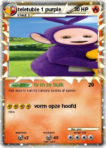 Pokemon teletubie 1 purple
