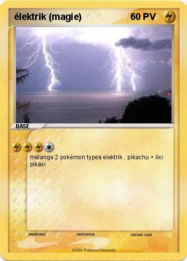 Pokemon élektrik (magie)
