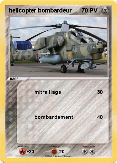 Pokemon helicopter bombardeur