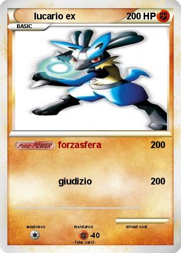 Pokemon lucario ex