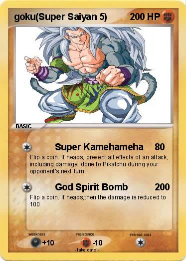 Pokemon goku(Super Saiyan 5)