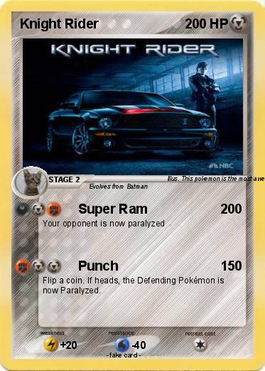 Pokemon Knight Rider