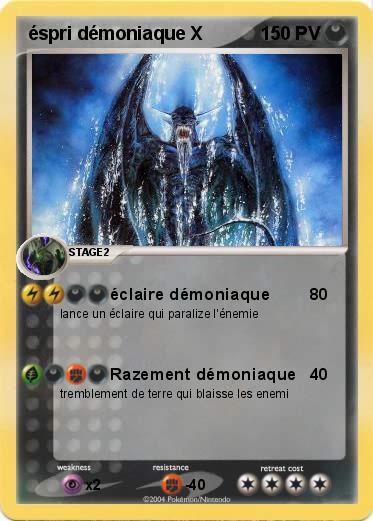 Pokemon éspri démoniaque X