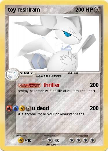 Pokemon toy reshiram