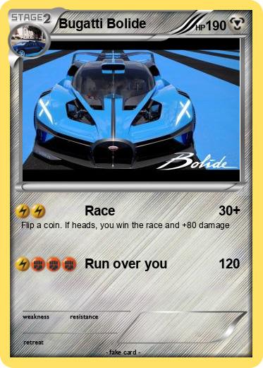 Pokemon Bugatti Bolide