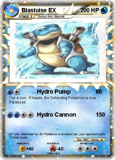 Pokemon Blastoise EX