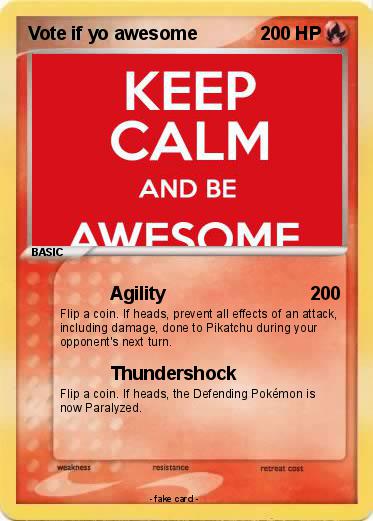 Pokemon Vote if yo awesome