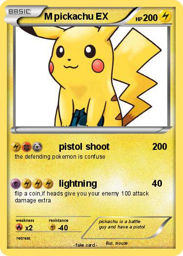 Pokemon M pickachu EX