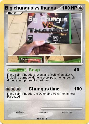 Pokemon Big chungus vs thanos