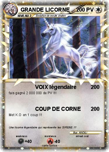 Pokemon GRANDE LICORNE