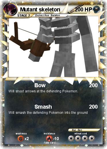 Pokemon Mutant skeleton