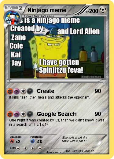 Pokemon Ninjago meme