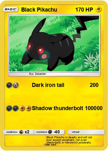 Pokemon Black Pikachu