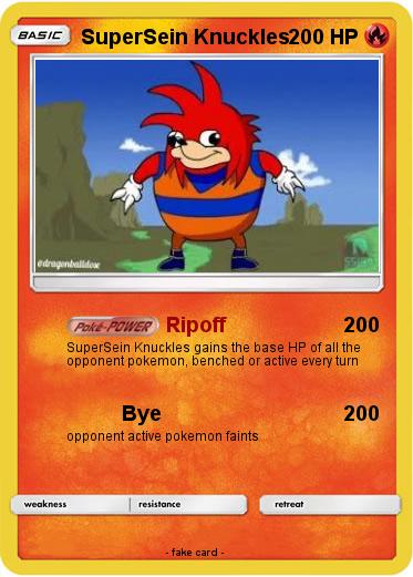 Pokemon SuperSein Knuckles