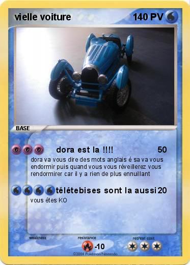 Pokemon vielle voiture