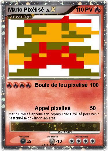 Pokemon Mario Pixélisé